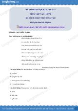 Đề thi học kì 2 Văn 8 Chân trời sáng tạo - Đề số 4